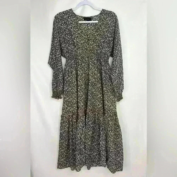 Hatch Collection Eloise Floral Prairie Maxi Cottagecore Dress Maternity Size S - Picture 3 of 11